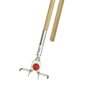 Stiel Holz roh geschliffen 140 cm (Beco-4-Loch)