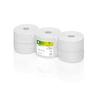 Toilettenpapier weiß, 2-lagig, 320 m (6 Rollen/Pack.)