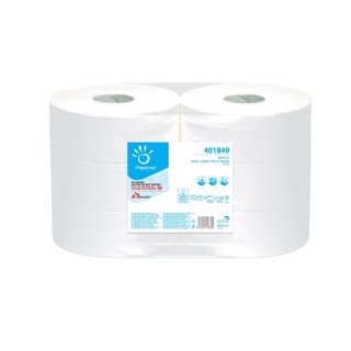Toilettenpapier 2-lagig, weiß, 360 m, 6 Rollen