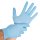 Einmalhandschuhe Nitril - Safe Light blau puderfrei (100 Stück/Pack.) Gr. XL
