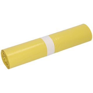 Abfallbeutel 70 l gelb, 25 Stück, Standardqualität Typ 60