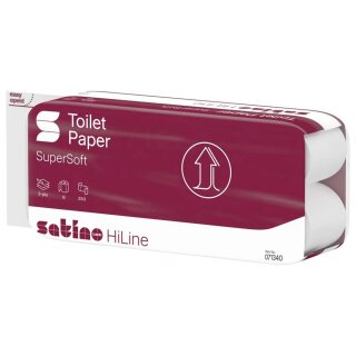 Toilettenpapier hochweiß, 3-lagig (64 Rollen/Pack.)