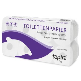 Toilettenpapier hochweiß, 3-lagig (64 Rollen/Pack.)