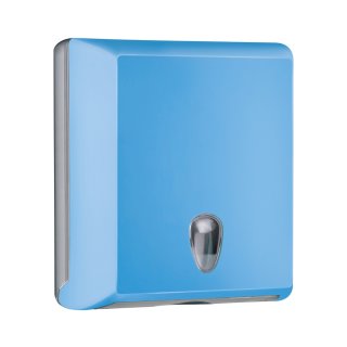 Falthandtuchspender "designoM" blau (Kunststoff)