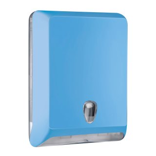 Falthandtuchspender "designoL" blau (Kunststoff)