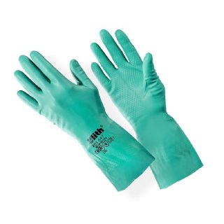 Gummihandschuhe Nitril grün Gr. M