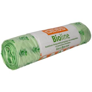 Abfallbeutel Bio 60 l natur (10 Stück/Rolle)