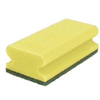 Schwamm grün/gelb 15  x 7 x 4,5 cm (10 Stück/Pack.)